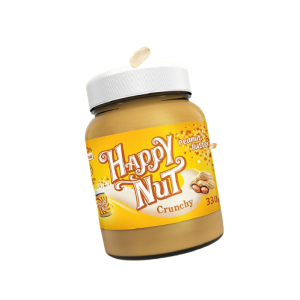 Арахисовая паста Happy Nut Crunch сладкая (330г)