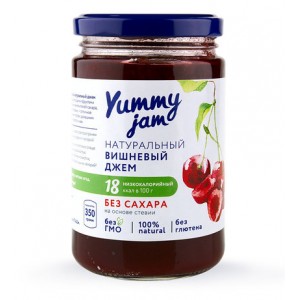 Низкокалорийный джем Yummy Jam вишневый (350г)