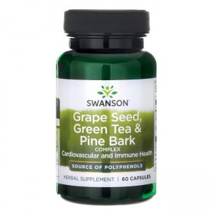 Swanson Grape Seed, Green Tea & Pine Bark Complex (60caps)