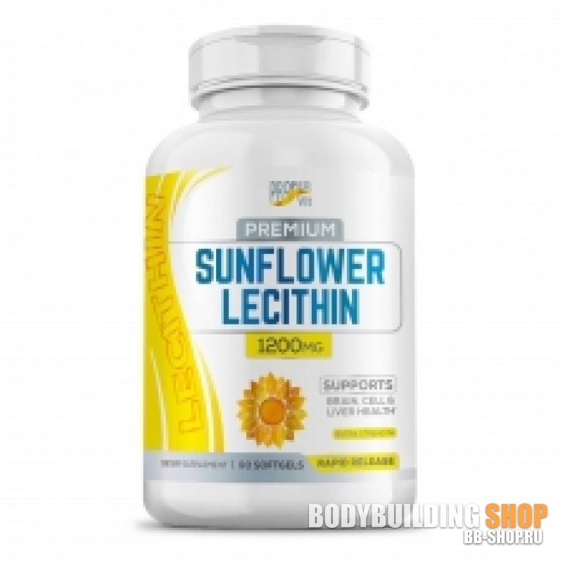 Лецитин подсолнечный 1200. Sunflower Lecithin 1200 мг 200 капсул.